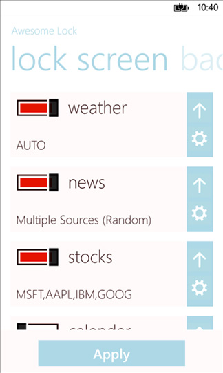 Awesome Lock - программа для Windows Phone