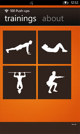 100 Push-ups - программа для Windows Phone