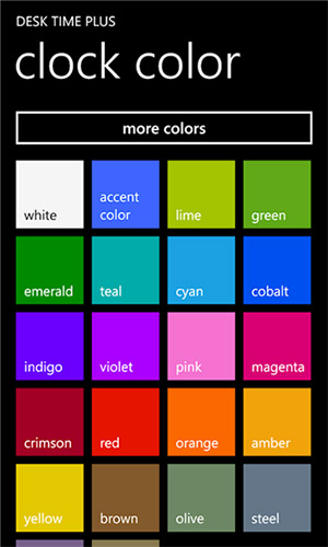 Desk Time Plus - программа для Windows Phone