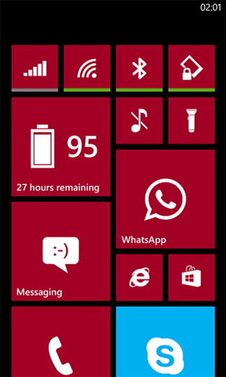 Status Tiles - программа для Windows Phone