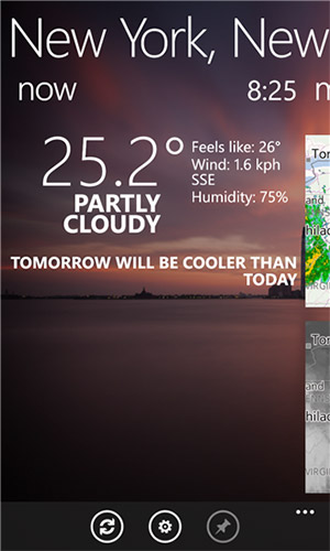 Weathr - программа для Windows Phone