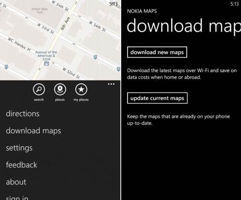 Новые возможности Nokia Maps для ОС Windows Phone 8 Новые возможности Nokia Maps для ОС Windows Phone 8