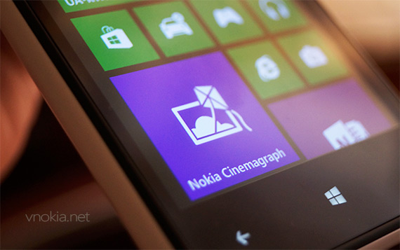 Приложение Nokia Cinemagraph получило потдержку 720p