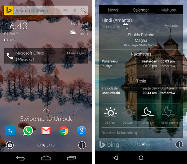 Picturesque Lock Screen от Microsoft для создания экранов блокировки на Android 