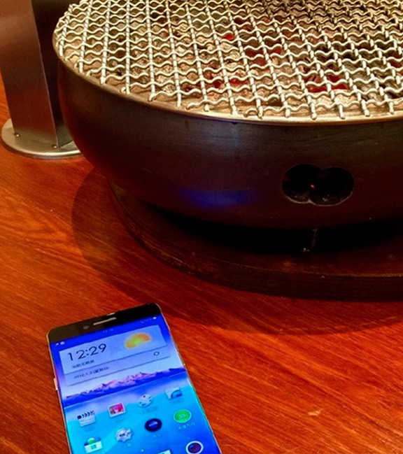 Безрамочная технология китайского смартфона OPPO R7 на фото