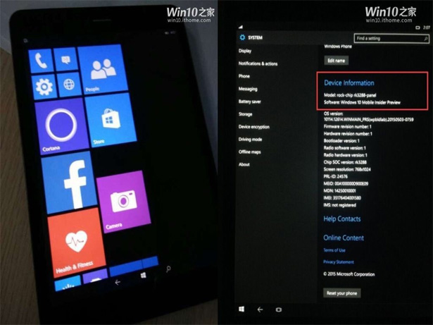 ARM-планшет на Windows 10 Mobile – появление фотографий