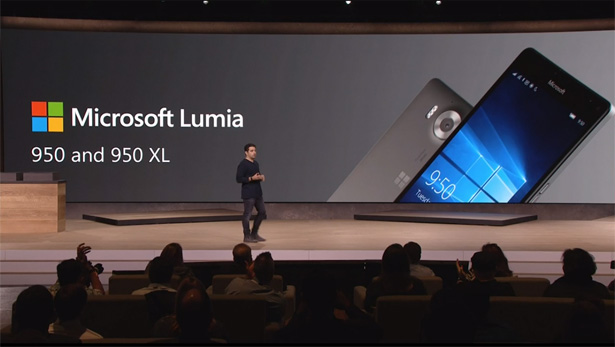 Microsoft официально презентовала флагманские модели Lumia 950 и 950 XL