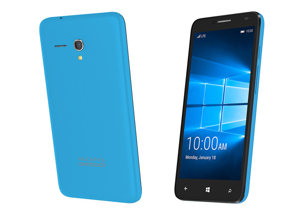 Представлен фаблет Alcatel OneTouch Fierce XL на базе Windows 10 Mobile