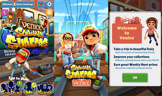 В Subway Surfers появилась новая локация – Венеция