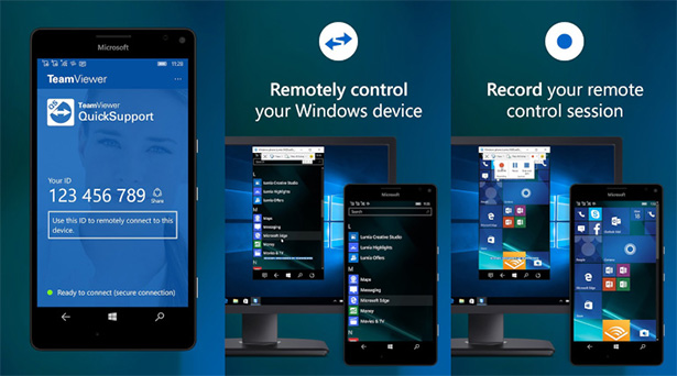 С TeamViewer 12 можно управлять смартфонами на Windows 10 Mobile с других гаджетов