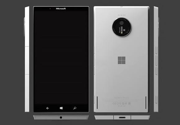 В Сети всплыл первые фото рендеры нового смартфона Surface Phone