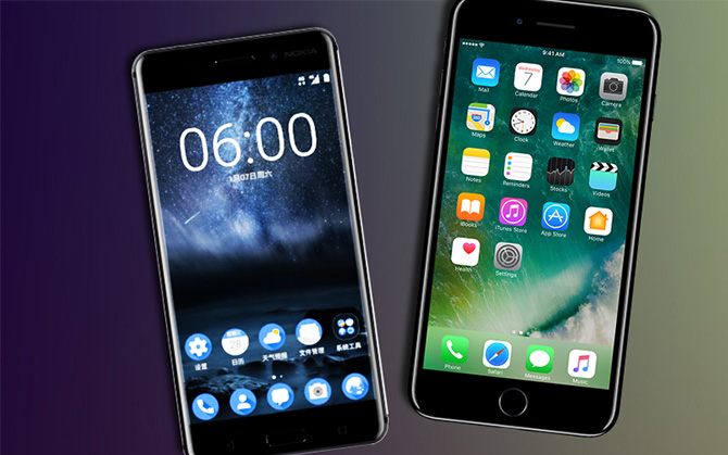 Появился видео-тест камер Nokia 6 и iPhone 7 Plus