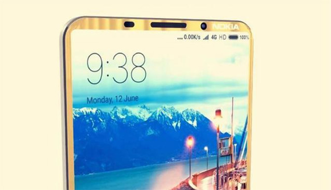 Появились рендеры Nokia 9, который получил безрамочный дисплей и двойную камеру