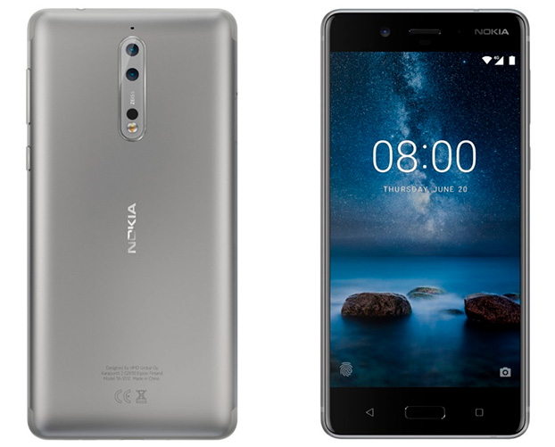В Сети всплыли очередные рендеры с серебристой Nokia 8