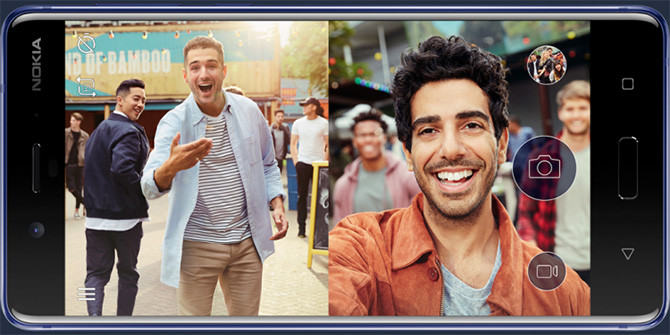 Флагман Nokia 8 «заткнул за пояс» традиционное селфи новым режимом Bothie