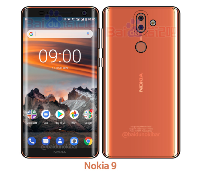 В Сети всплыли рендеры будущего флагмана Nokia 9