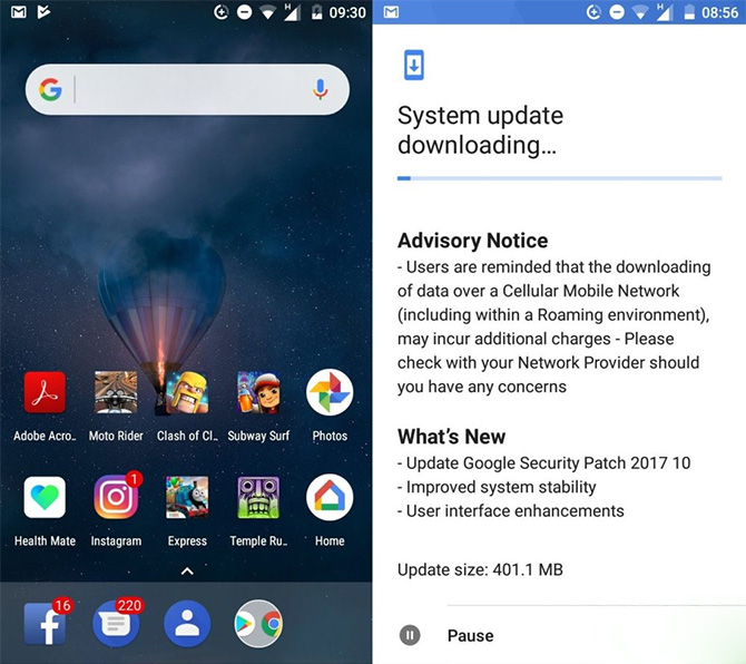 Для Nokia 3 стартовала рассылка октябрьского обновления безопасности