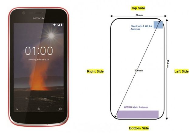 Ультрабюджетный смартфон Nokia 1 прошел сертификацию в FCC