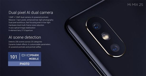 Xiaomi презентовала керамический флагман Mi Mix 2s с двойной камерой