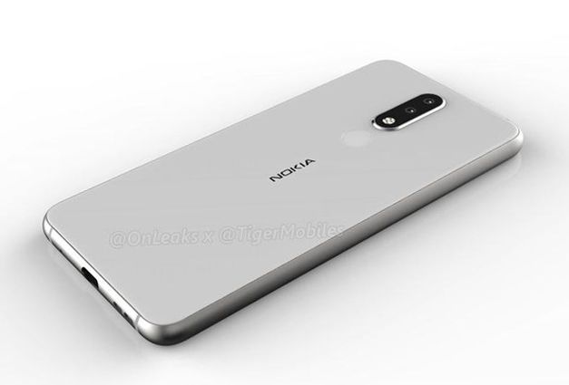 Всплыли первые рендеры Nokia 5.1 Plus с двойной камерой
