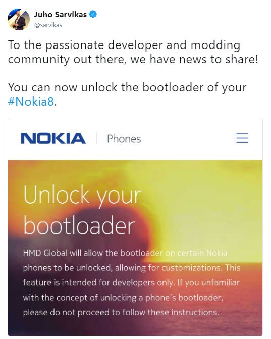 На Nokia-смартфоны можно будет устанавливать любые прошивки
