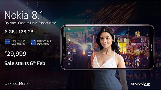 Завтра стартуют продажи прокачанной версии смартфона Nokia 8.1 с 6 Гб ОЗУ