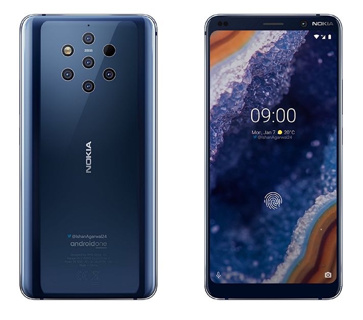 Утекли качественные официальные рендеры Nokia 9 PureView