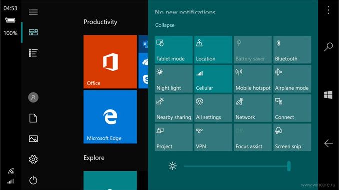 Windows 10 для ARM получит кастомную оболочку Windows 10 Mobile