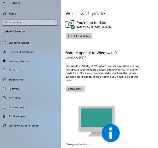 Windows 10 будет уведомлять о несовместимости компьютера с будущим обновлением