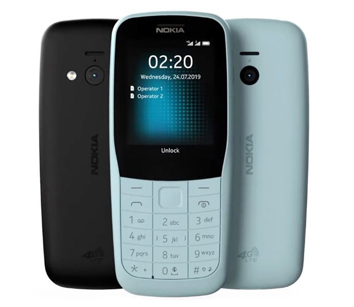 Сегодня представили два кнопочных телефона: Nokia 220 4G и Nokia 105 (2019)