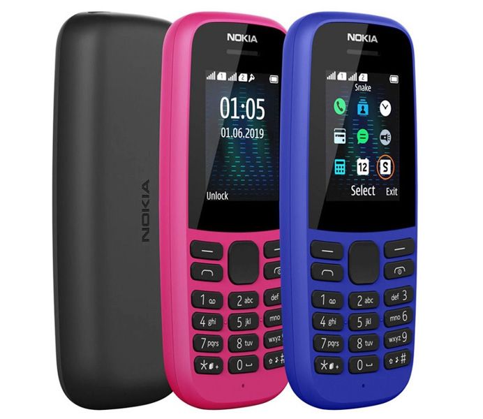 Сегодня представили два кнопочных телефона: Nokia 220 4G и Nokia 105 (2019)