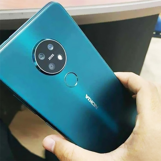 Появилась «живая» фотография бирюзовой модели Nokia 7.2