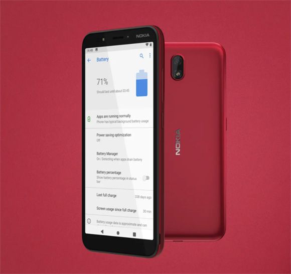 Сегодня был анонсирован ультрабюджетный смартфон Nokia C1