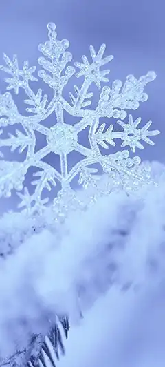 Обновление телефона с помощью HD картинок с снежинками