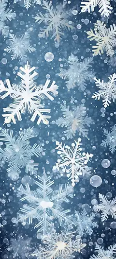 Картинки с снежинками для рабочего стола телефона