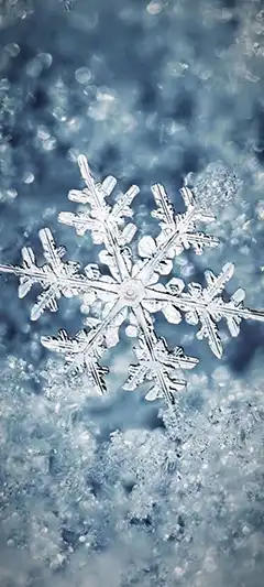 зимние картинки для смартфона 720x1600: снежинки